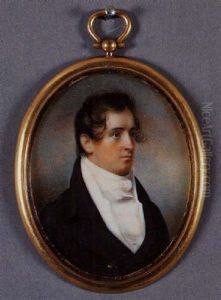 A Gentleman With White Stock And Blue Coat