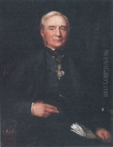 Portrait Of Thomas Kirkham, Of Biscathorpe House, Lincolnshire, In A Black Suit With Rosemary In His Buttonhole