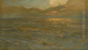 A Seascape Sunset by Charles Dickman