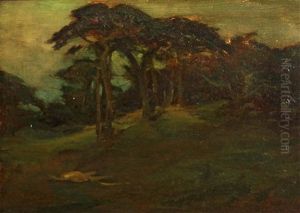 Cypress On Rolling Hills by Charles Dickman