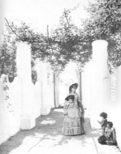 Little Flower Vendors by Charles Temple Dicks