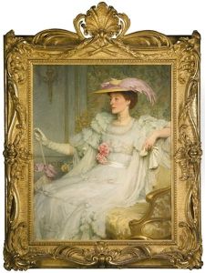 Portrait Of Lady Hillingdon by Frank Dicksee