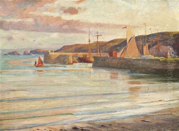 Polperro, Sunset - view 1