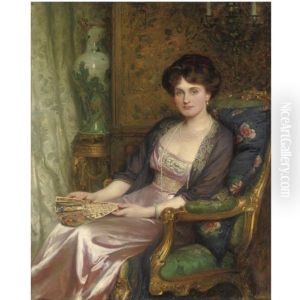 Portrait Of Mrs George Pinckard by Frank Dicksee