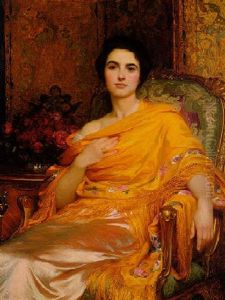 Elsa, Daughter Of William Hall, Esq. by Frank Dicksee