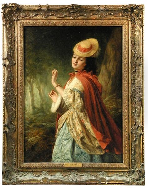 Portrait Of A Young Girl In A Sprigged Dress - view 1