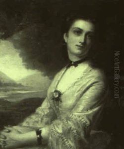 Lady In A Landscape by John Robert Dicksee