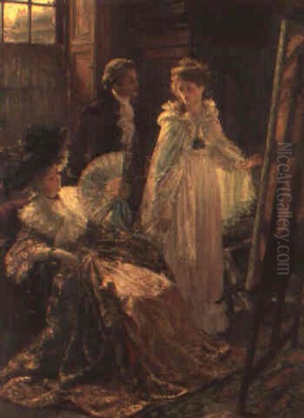 Miss Angel- Angelica Kauffmann Visits Mr. Reynold's Studio - view 1