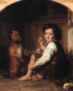 Begging For Bread by Thomas Francis Dicksee