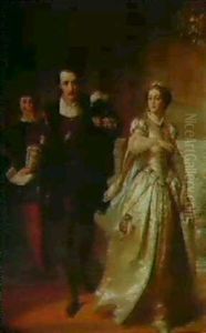 A Scene From Two Gentlemen Of Verona by Thomas Francis Dicksee