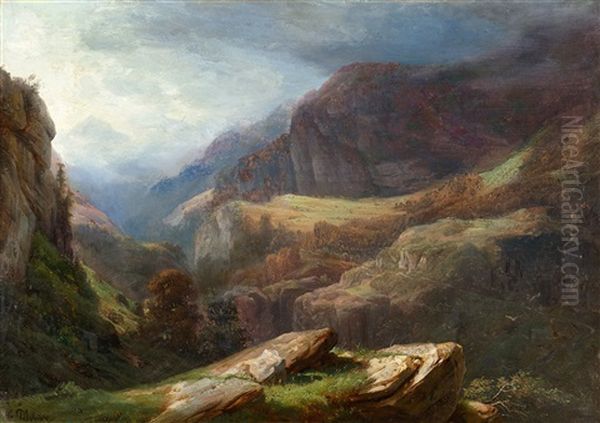 Cliffs Near Meiringen - view 1