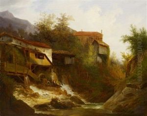 Le Vieux Moulin De Montreux by Francois Diday