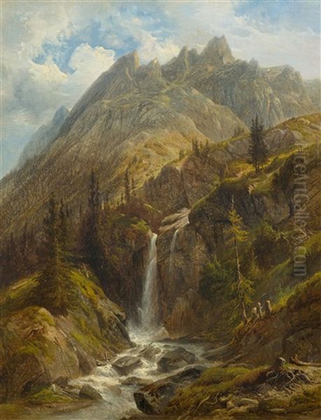 Rosenlaui Glacier Gorge With The Engelhorner In The Background - view 1