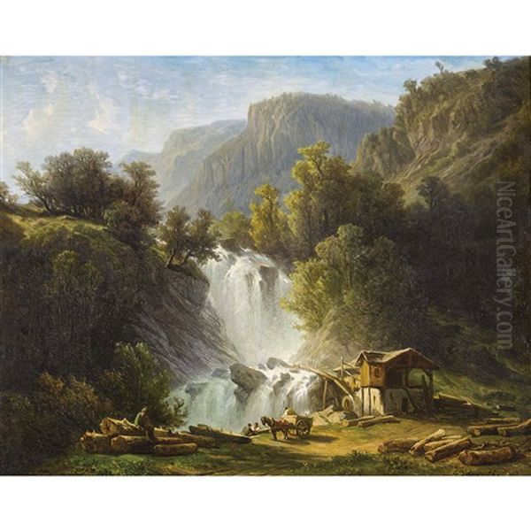 Wasserfall Mit Sage - view 1