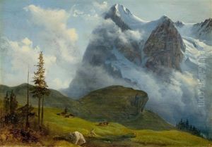 Eigerwand Et Glacier De L'eiger by Francois Diday