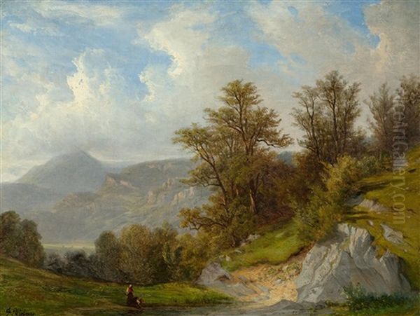 Landscape Near Meiringen - view 1