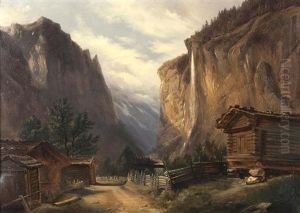 Paysage De Montagne by Francois Diday