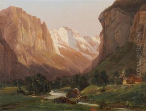 Das Lauterbrunnental Beim Staubbachfall
