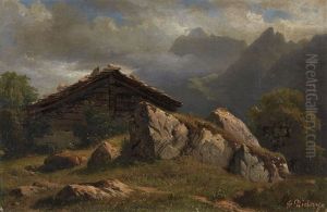Mountain Cabin Near Frenieres by Francois Diday