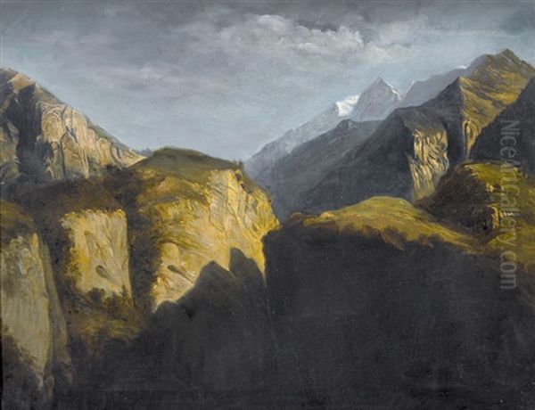 Berglandschaft Im Mondlicht - view 1