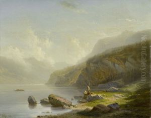 Au Bord Du Lac by Francois Diday