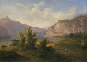Le Lac Des Quatre Cantons (environs Fluelen) (lake Lucerne - Near Fluelen)