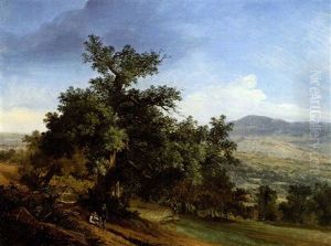 Landschaft Mit Ruhenden Wanderern Bei Genf. by Francois Diday