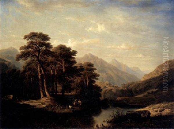 Gebirgslandschaft Mit See - view 1