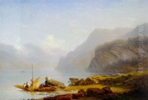 Le Depart Des Pecheurs by Francois Diday