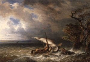 Sturmische See by Francois Diday