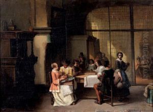 Scene De Jeux Dans Un Interieur