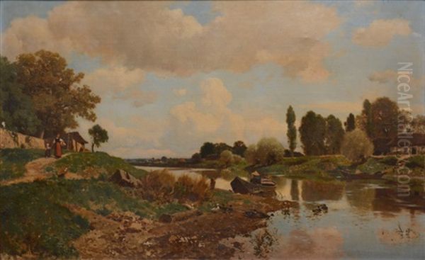 Paysanne Au Chemin De Halage - view 1