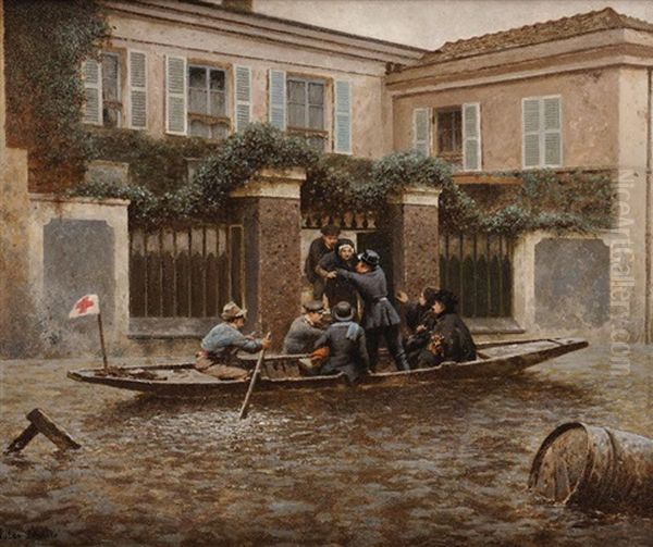 Les Inondations De 1910 - view 1