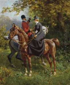 Amazone Et Cavalier A La Chasse Amazone Et Cavalier A La Chasse