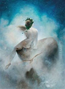 Asking The Stars by Karl Wilhelm Diefenbach