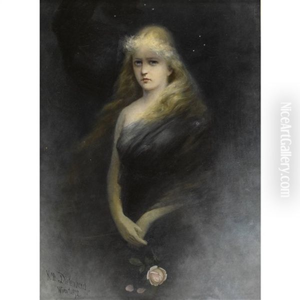 Junge Frau Mit Rose / Allegorie Der Verlorenen Liebe - view 1