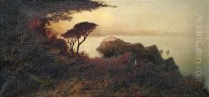 Abendliche Kustenlandschaft Auf Capri by Karl Wilhelm Diefenbach