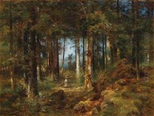 Pine Forest by Anton Heinrich Dieffenbach