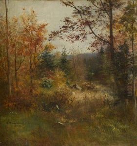 Sous-bois En Automne by Anton Heinrich Dieffenbach