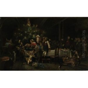 A Christmas Party by Anton Heinrich Dieffenbach