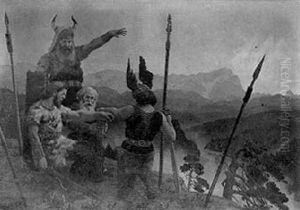 Szene Aus Der Nibelungensage