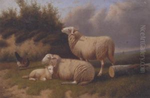 Sheep Resting by Jacob Van Dieghem
