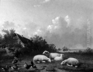 In The Pasture by Jacob Van Dieghem