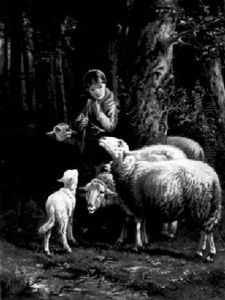 A Shepherdess With Her Flock A Shepherdess With Her Flock