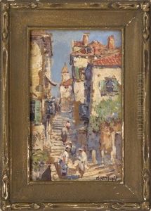 Italian Street Scene by Arthur Vidal Diehl