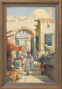 Middle Eastern Street Scene by Arthur Vidal Diehl
