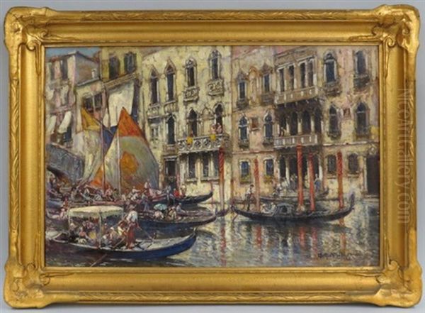 Bustling Venice Canal Scene - view 1