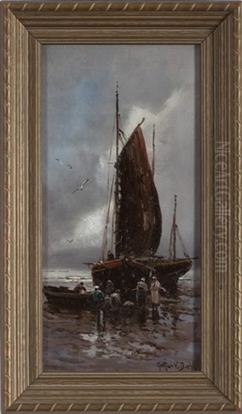 Fishing Boat On A Beach - view 1