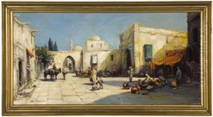 Moroccan Market Square by Arthur Vidal Diehl