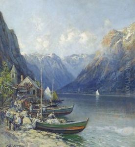 Fishing Village by Arthur Vidal Diehl